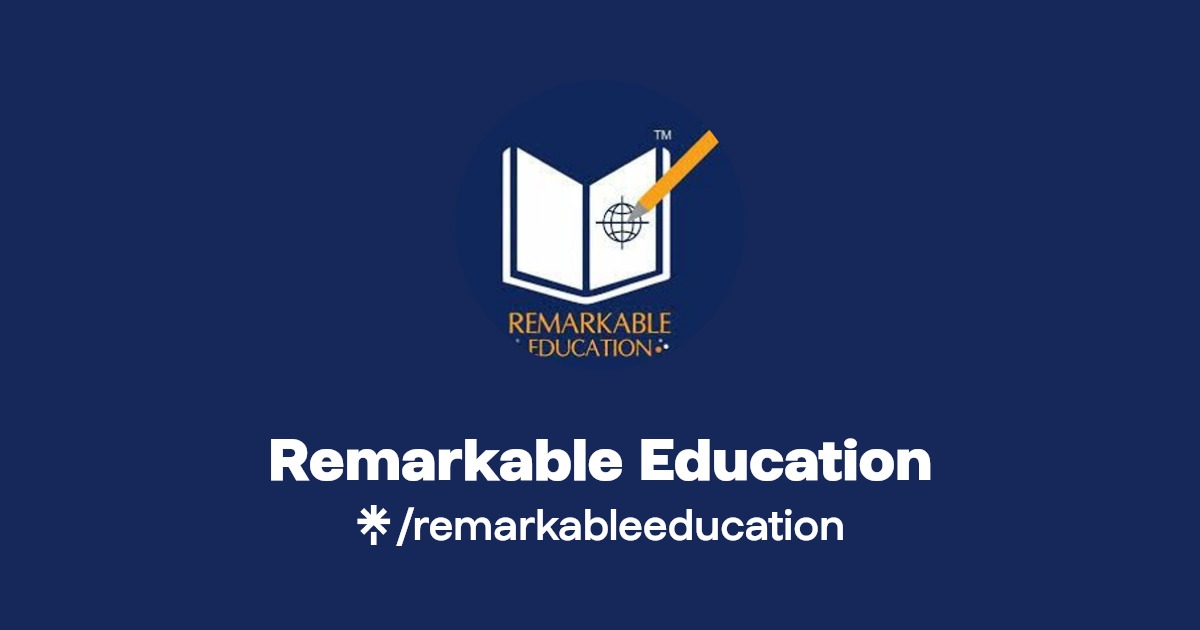 Remarkable Education Instagram, Facebook Linktree