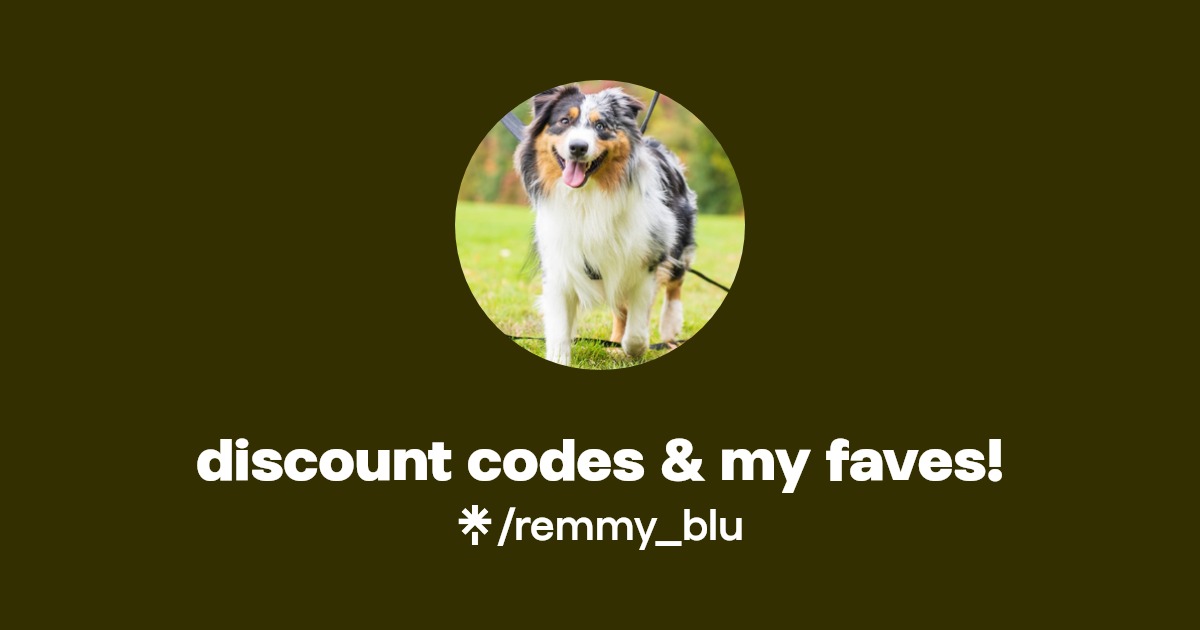 discount codes & my faves! Linktree