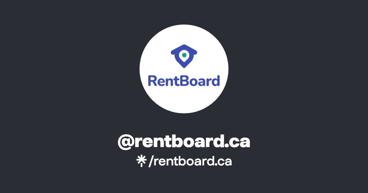 rentboard.ca Instagram, Facebook Linktree
