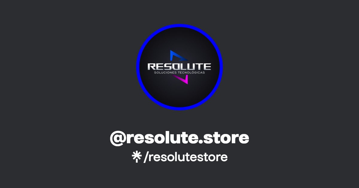 resolute.store Instagram Linktree