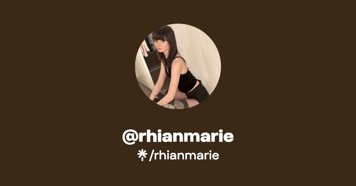 rhianmarie - Find @rhianmarie Onlyfans - Linktree