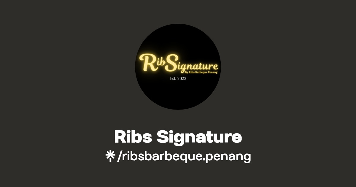 Ribs Barbeque Penang Instagram, Facebook Linktree