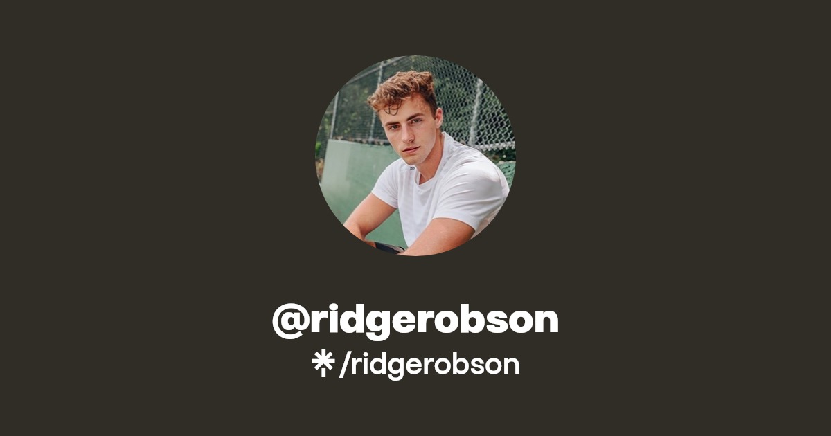ridgerobson | TikTok | Linktree