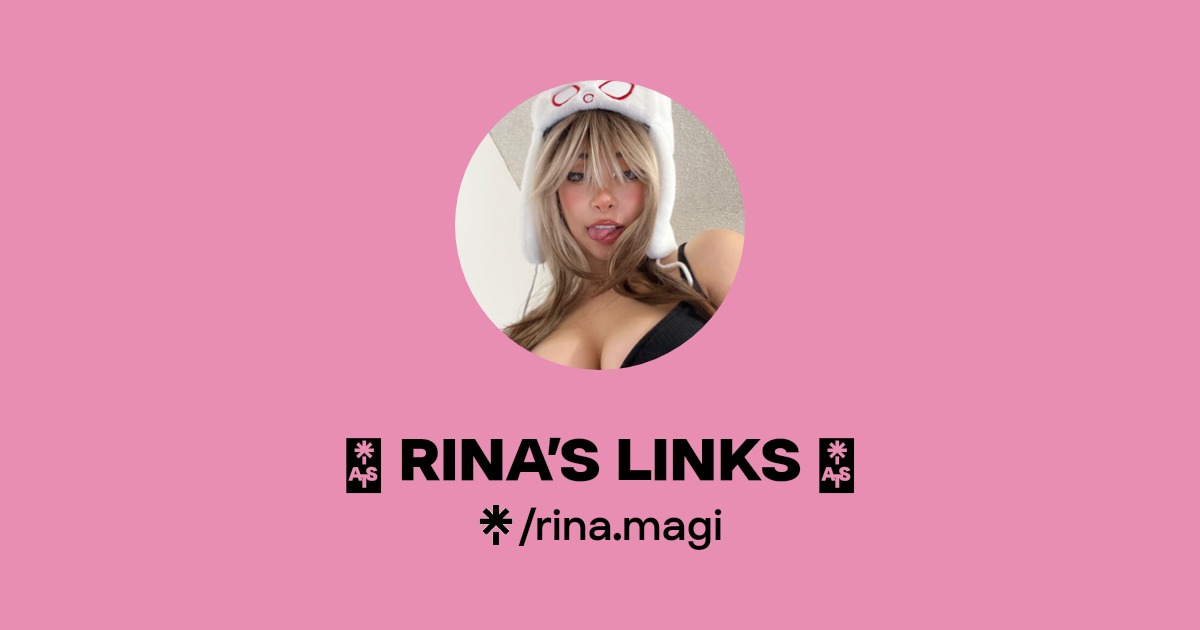 💖 RINA’S LINKS 💖 | Instagram, TikTok, Twitch | Linktree