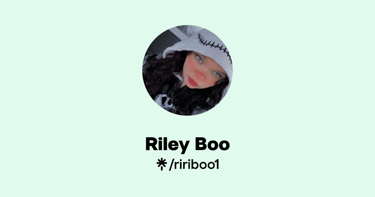 Riley Boo | Instagram, TikTok, Twitch | Linktree