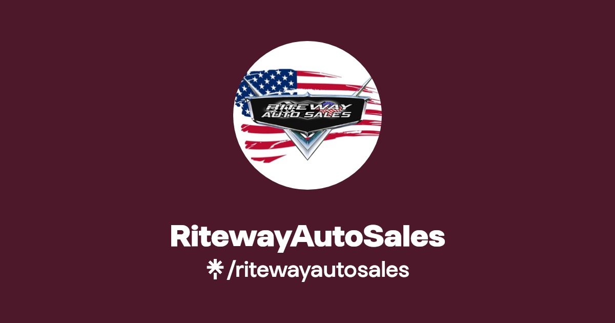RitewayAutoSales Instagram, Facebook, TikTok Linktree
