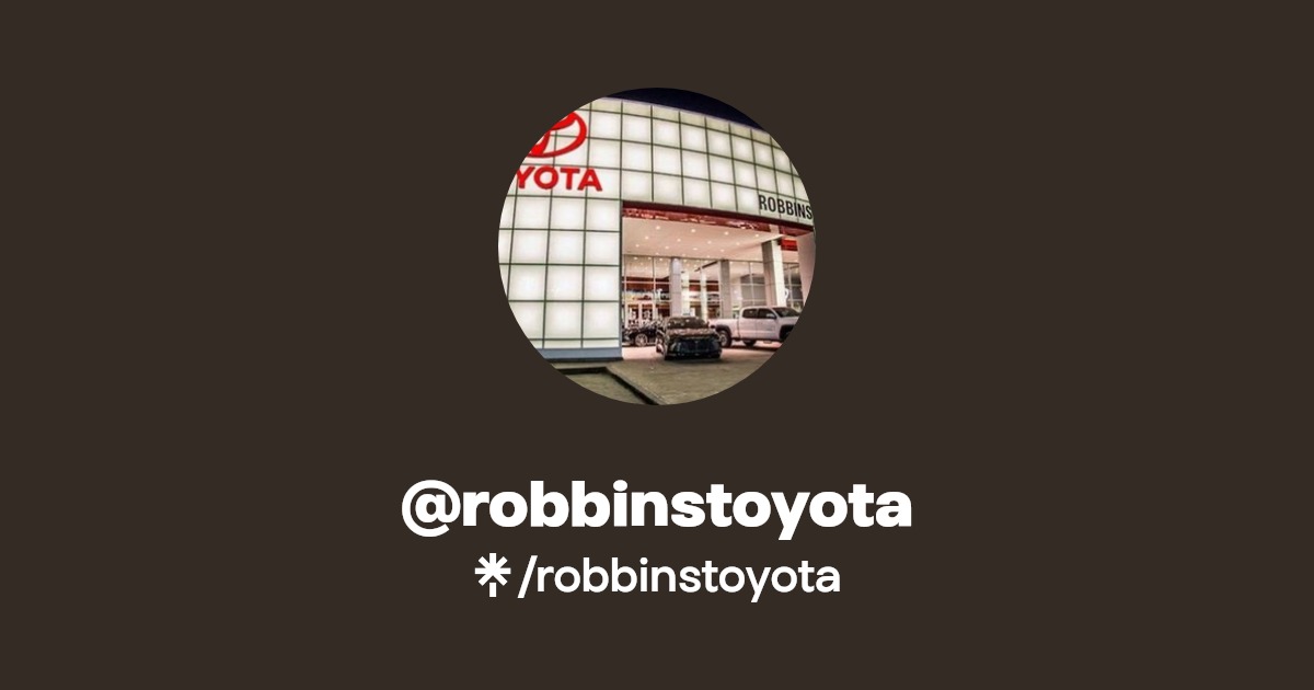 robbinstoyota Instagram, Facebook Linktree