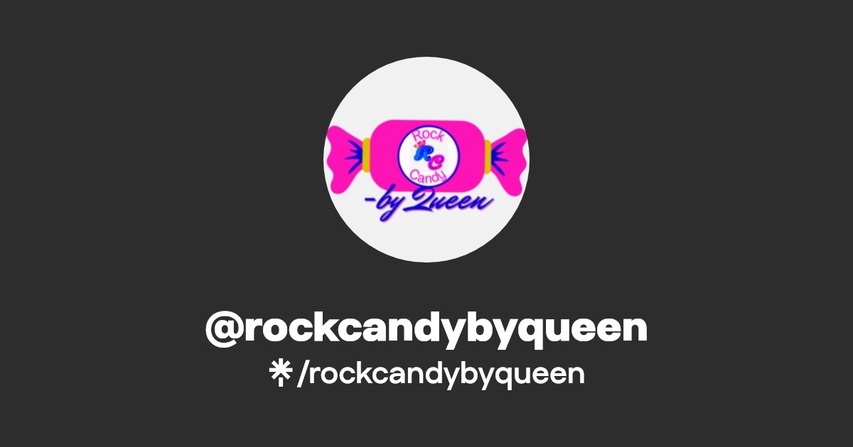 rockcandybyqueen Instagram, Facebook, TikTok Linktree