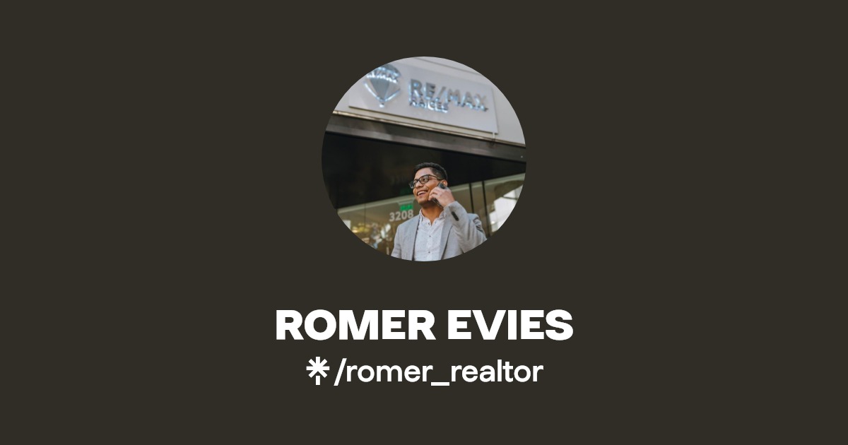 ROMER EVIES Instagram, Facebook Linktree
