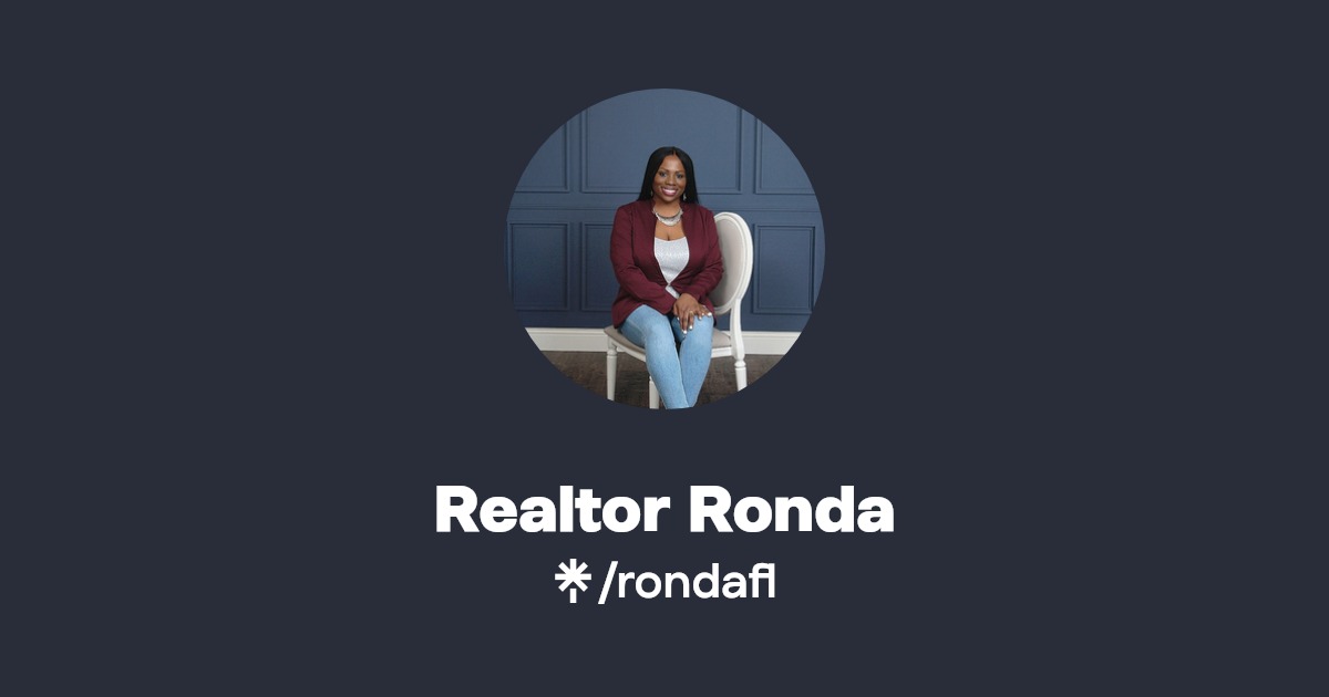 Realtor Ronda Instagram, TikTok Linktree