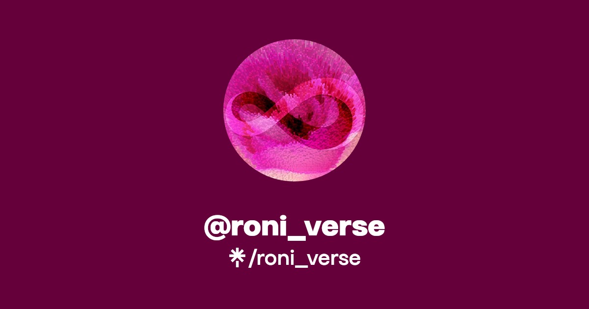 roni_verse Instagram, Facebook Linktree