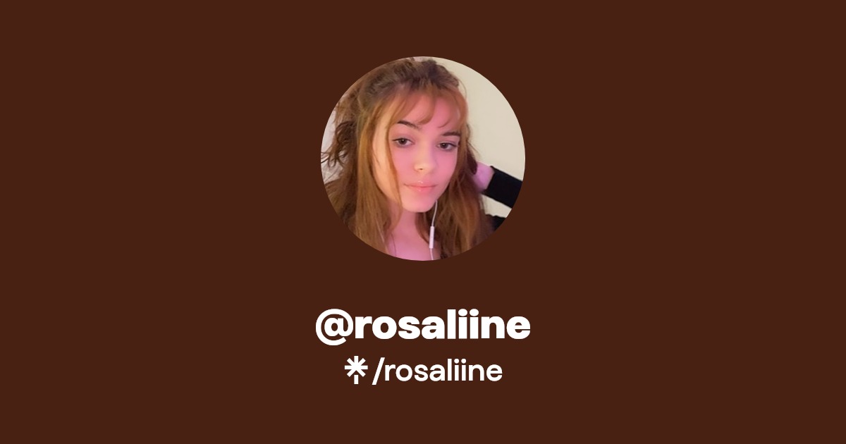 rosaliine - Find @rosaliine Onlyfans - Linktree