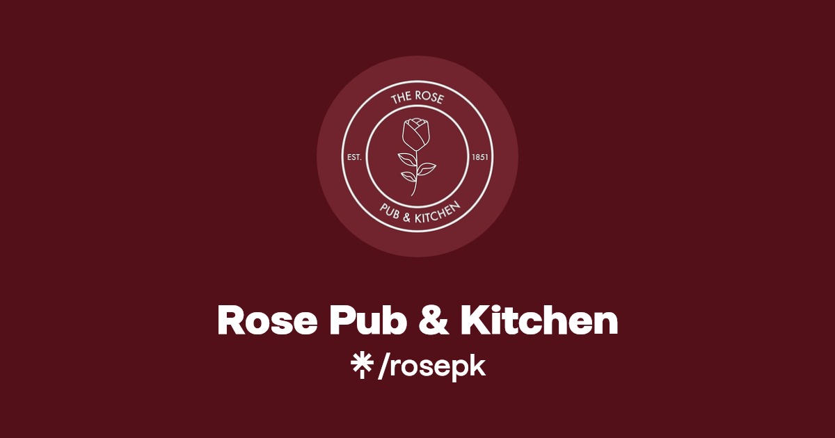 Rose Pub & Kitchen Instagram, Facebook Linktree