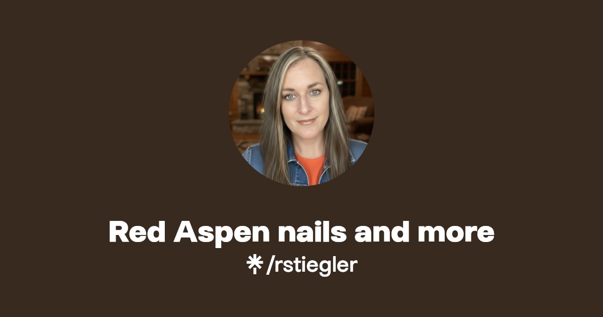 Red Aspen nails and more Facebook, TikTok Linktree