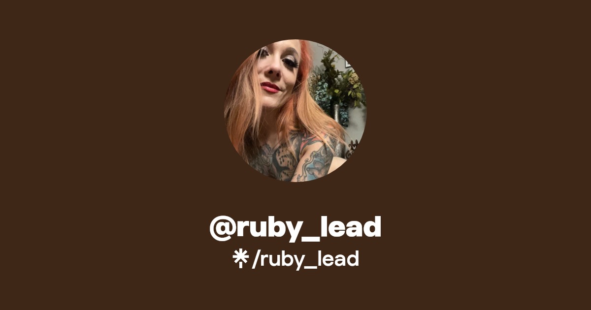 ruby_lead Find ruby_lead Onlyfans Linktree
