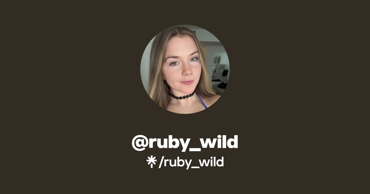 ruby_wild Find ruby_wild Onlyfans Linktree