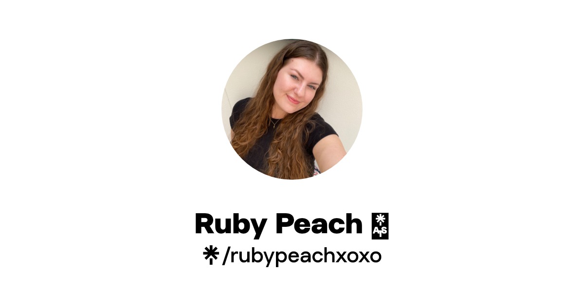 Ruby Peach 🍑 | Linktree