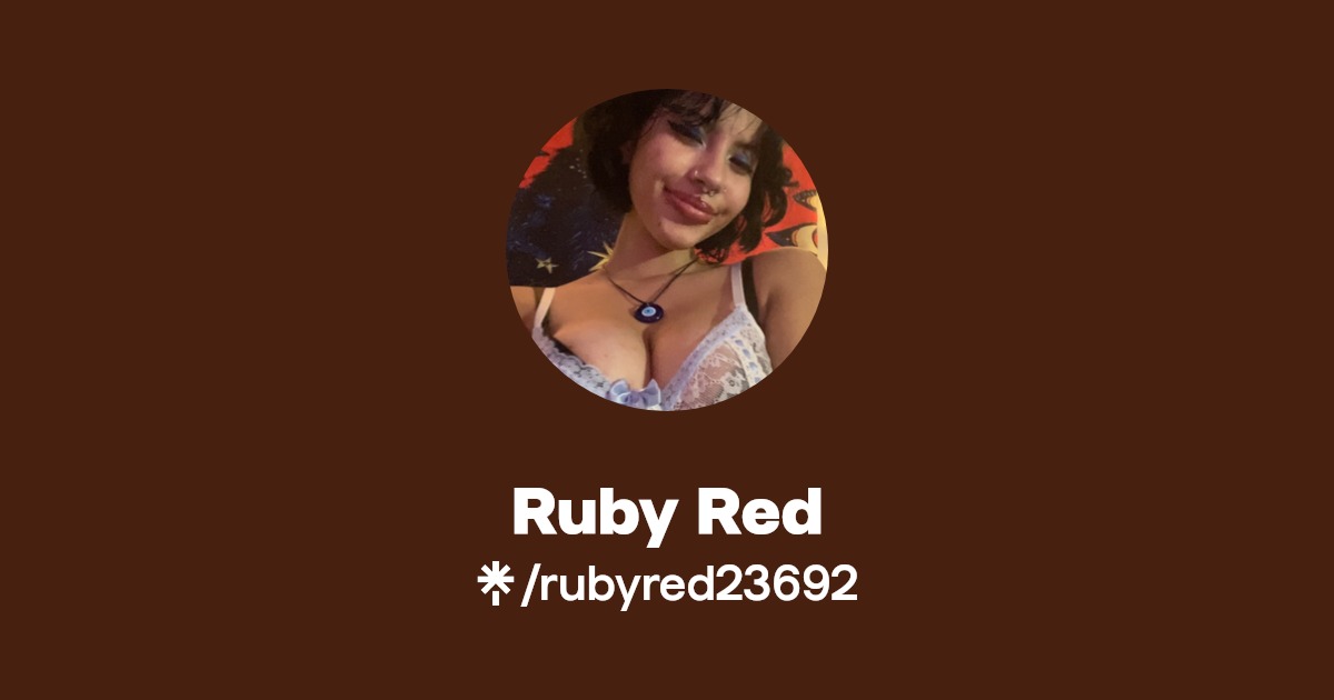 Ruby Red - Find Ruby Red Onlyfans - Linktree