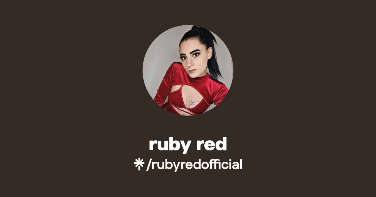 ruby red - Find ruby red Onlyfans - Linktree