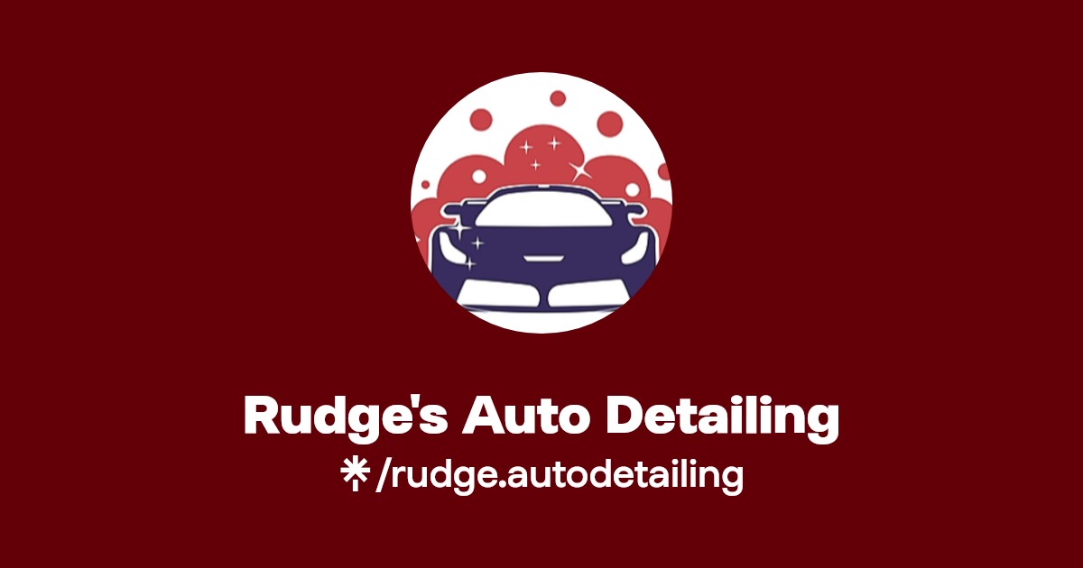 Rudge's Auto Detailing Linktree