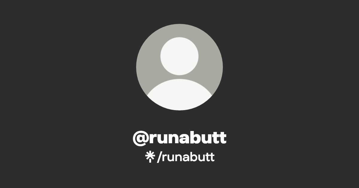 @runabutt | Linktree