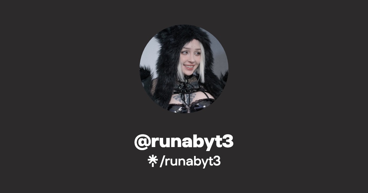 Runabyt3 | Linktree