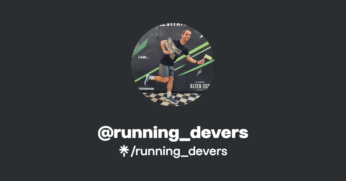 running_devers Instagram, Facebook Linktree