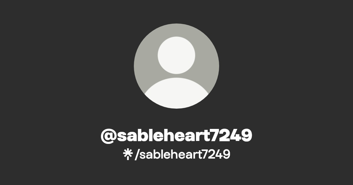 sableheart7249 | Twitter, Instagram, TikTok, Twitch | Linktree