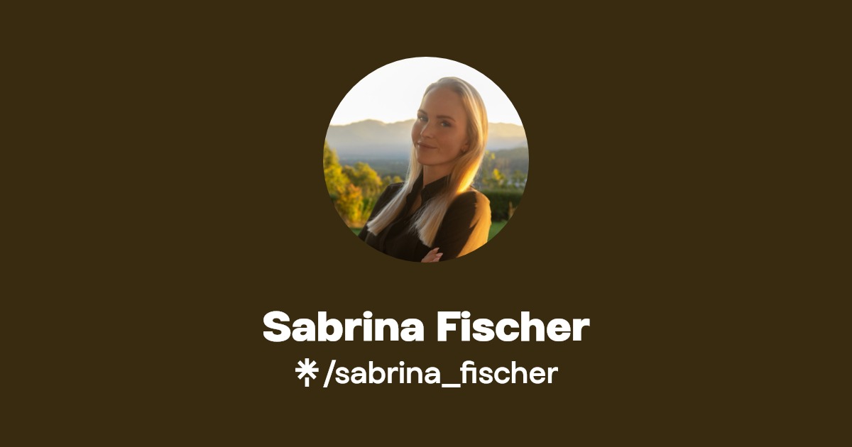 Sabrina Fischer - Find Sabrina Fischer Onlyfans - Linktree