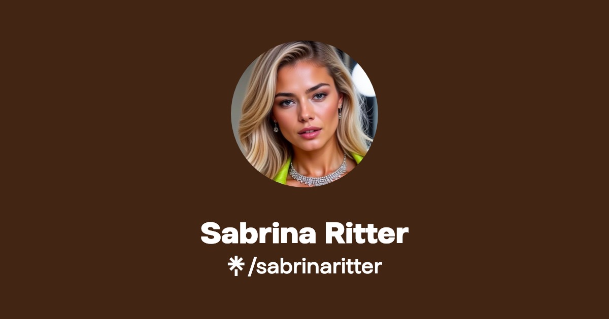 Sabrina Ritter | Facebook | Linktree