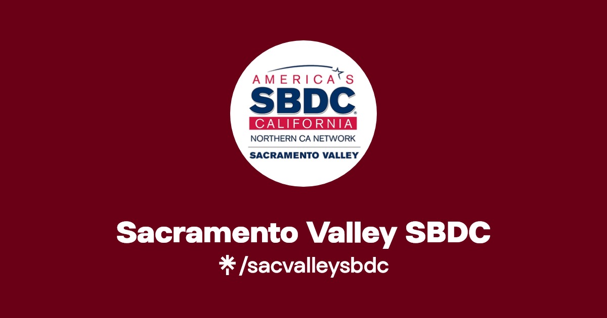 Sacramento Valley SBDC Instagram, Facebook Linktree
