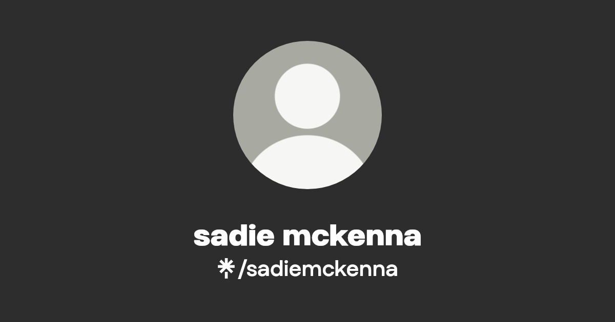 sadie mckenna Linktree