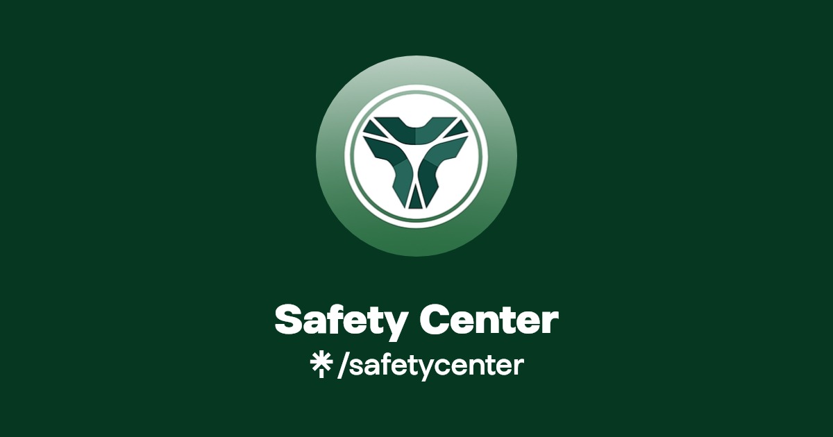 Safety Center Instagram, Facebook Linktree