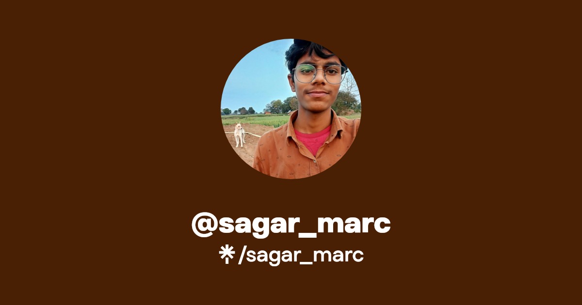 sagar_marc's link in bio Resources and socials Linktree