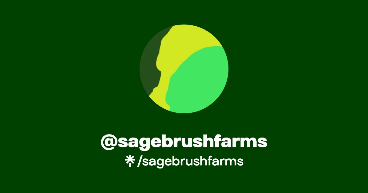 sagebrushfarms Instagram, TikTok Linktree