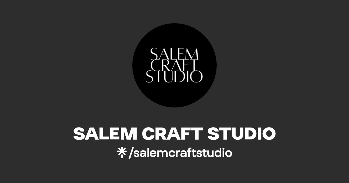 SALEM CRAFT STUDIO Instagram, Facebook Linktree