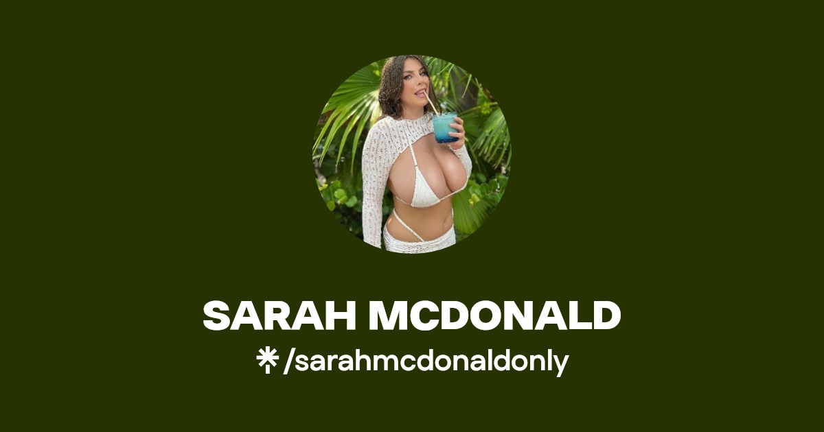 SARAH MCDONALD | Linktree