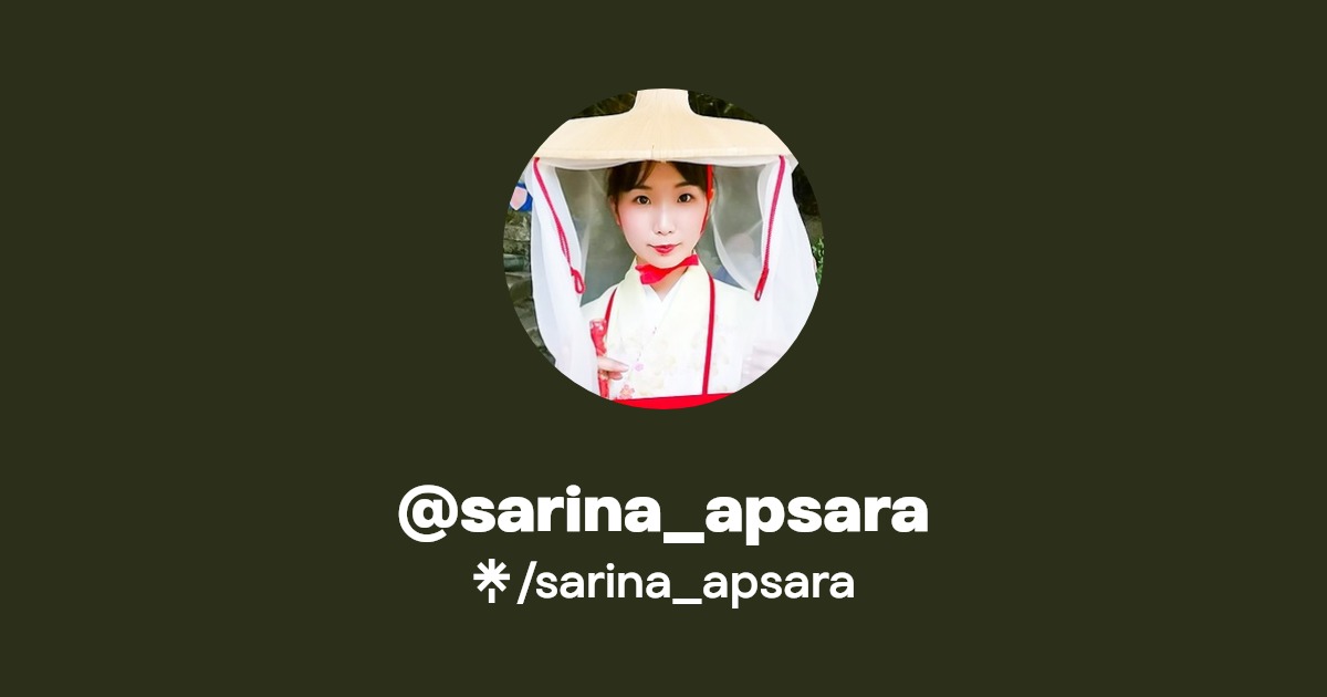 sarina_apsara's link in bio Instagram and socials Linktree