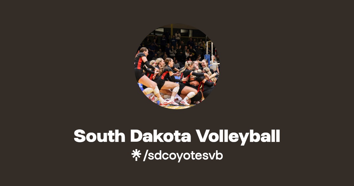 South Dakota Volleyball Instagram, Facebook Linktree