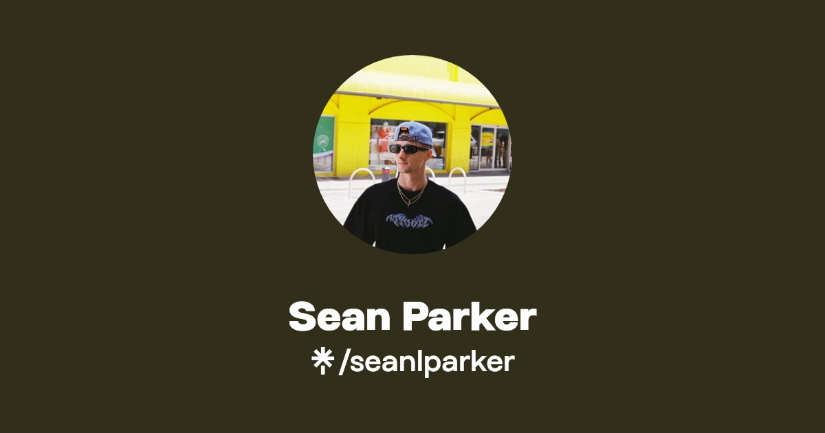 Sean Parker Instagram, TikTok Linktree