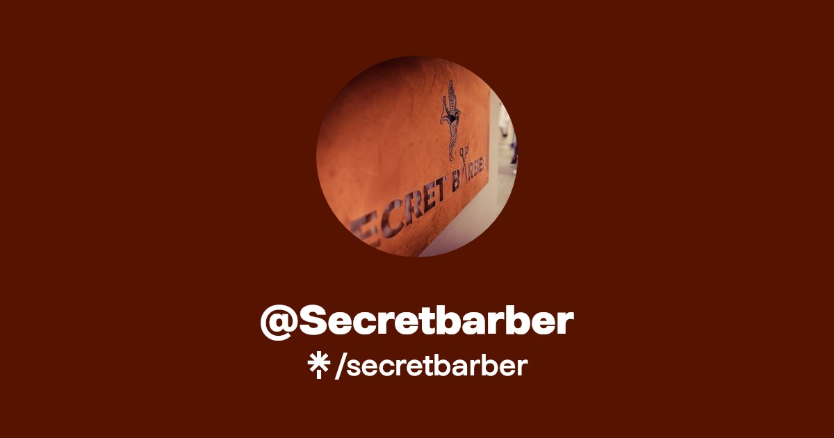 secretbarber's link in bio Latest Products and socials Linktree