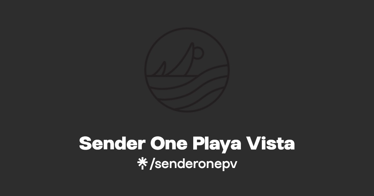 Sender One Playa Vista Linktree
