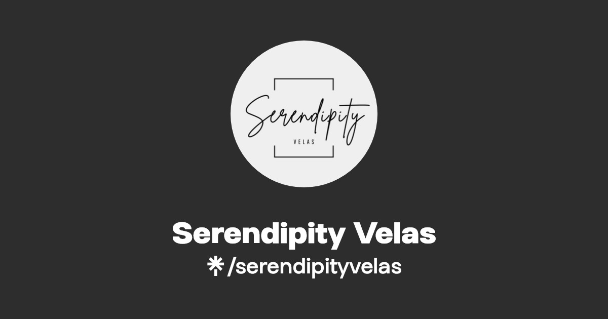 Serendipity Velas Instagram, TikTok Linktree