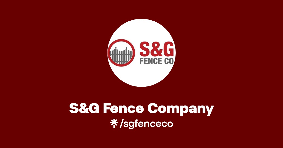 S&G Fence Company Instagram, Facebook, TikTok Linktree