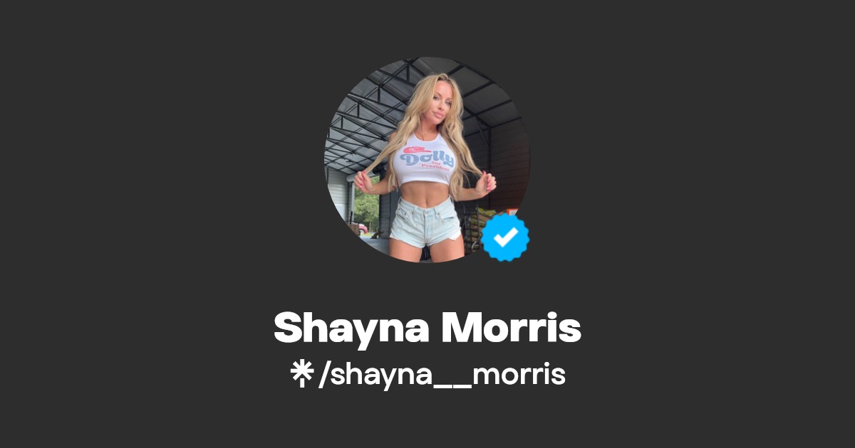 Shayna Morris | Instagram | Linktree