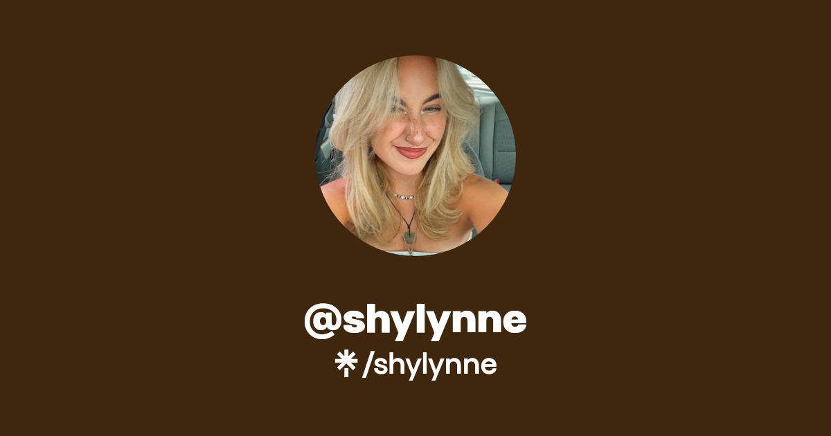 shylynne Instagram, TikTok Linktree