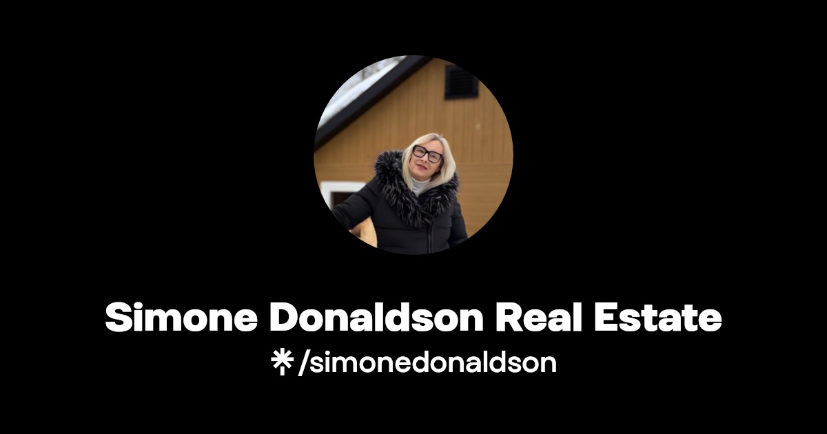 Simone Donaldson Real Estate Instagram, Facebook Linktree