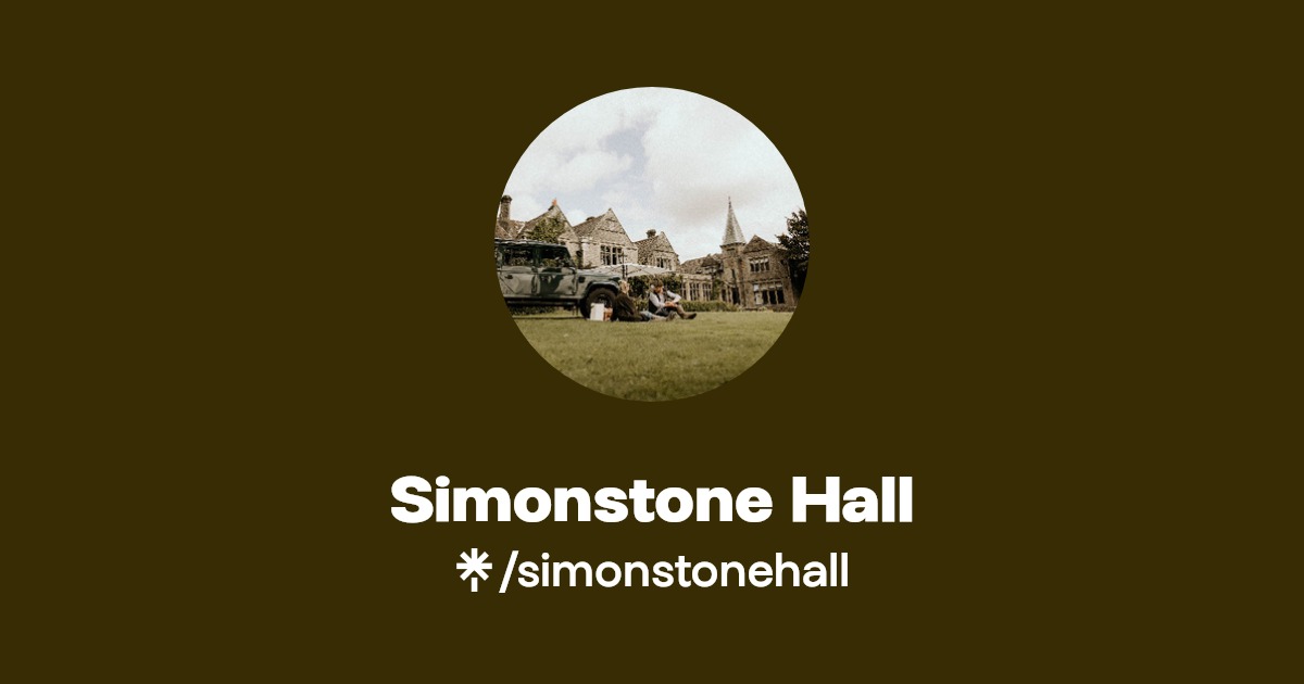 Simonstone Hall Instagram, Facebook Linktree
