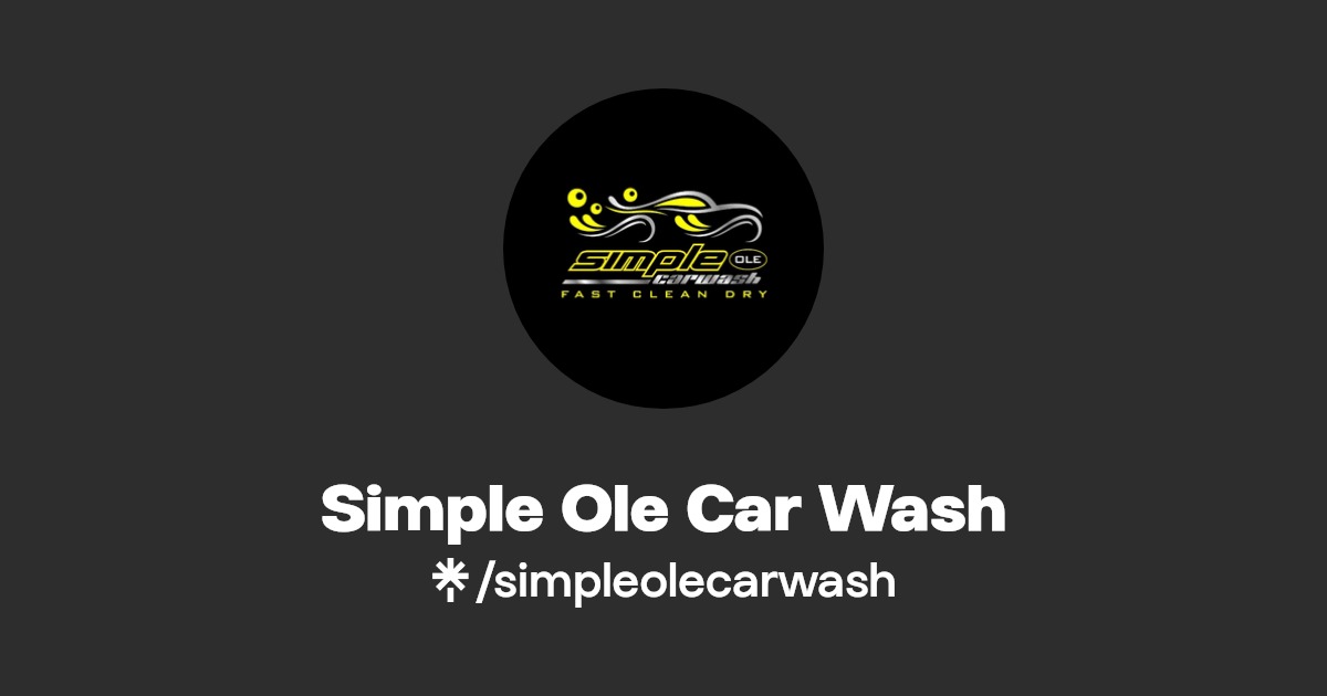Simple Ole Car Wash Linktree