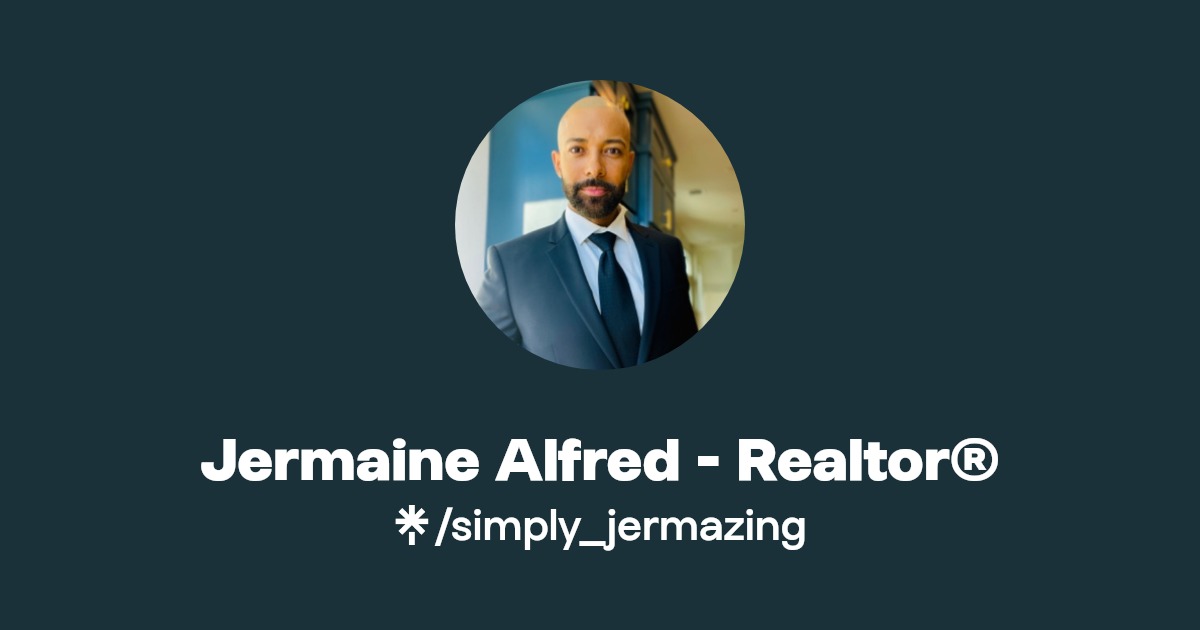 Jermaine Alfred Realtor® Instagram, Facebook, TikTok Linktree